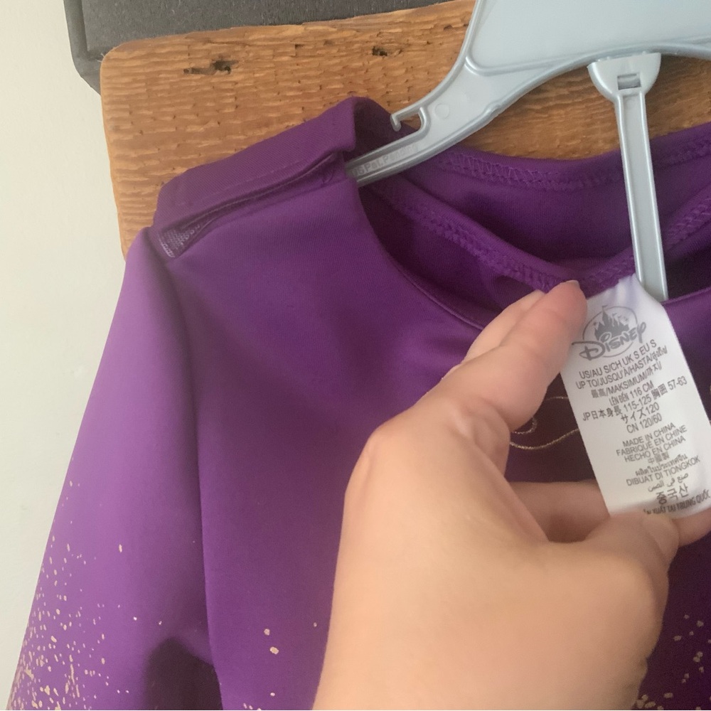 Disney store Jasmin Dress size 5  !!! Enchanted Purple and Gold Kids Dress - Picture 5 of 6